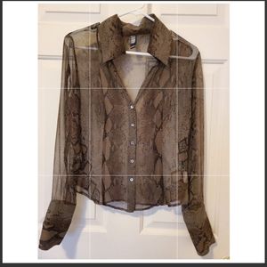 Laundry By Shelli Segal snake print top